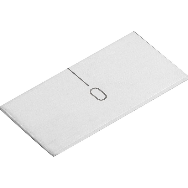 Kipp Zero Mark Self Adhesive, Horizontal L=30 15X1, Stainless Steel Bright K0759.00 - main